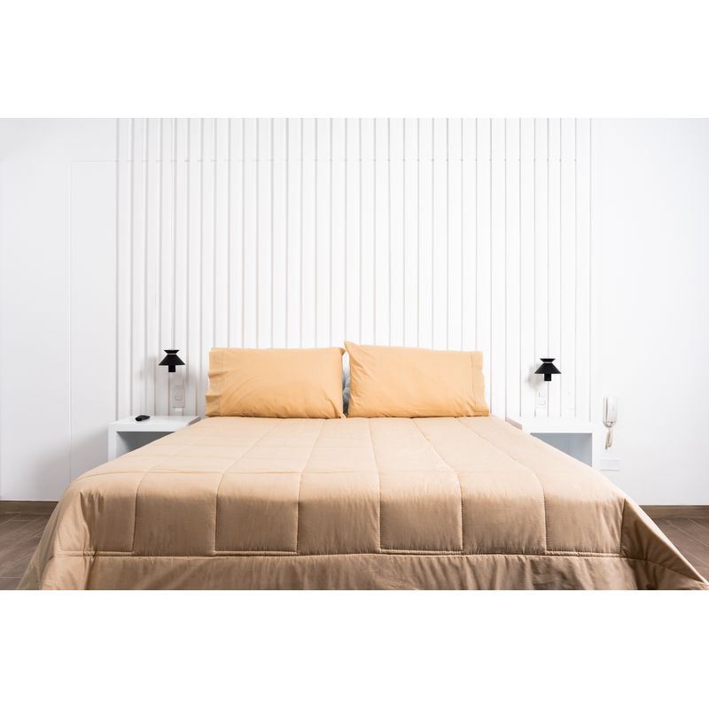 COBITEX HOME - Plumón beige hipoalergénico 1.5 plz cobitex 100% algodón