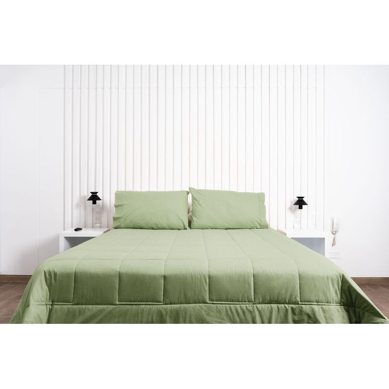 COBITEX HOME - Plumón verde hipoalergénico 1.5 plz cobitex 100% algodón