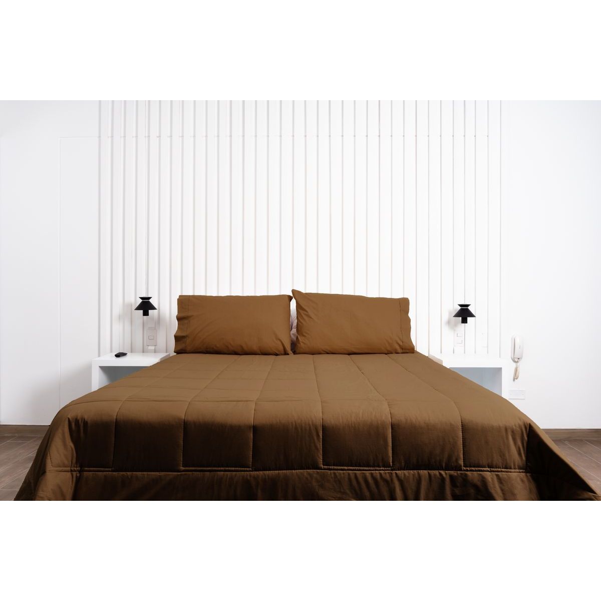 COBITEX HOME - Plumón chocolate hipoalergénico 2 plz cobitex 100 algodón.