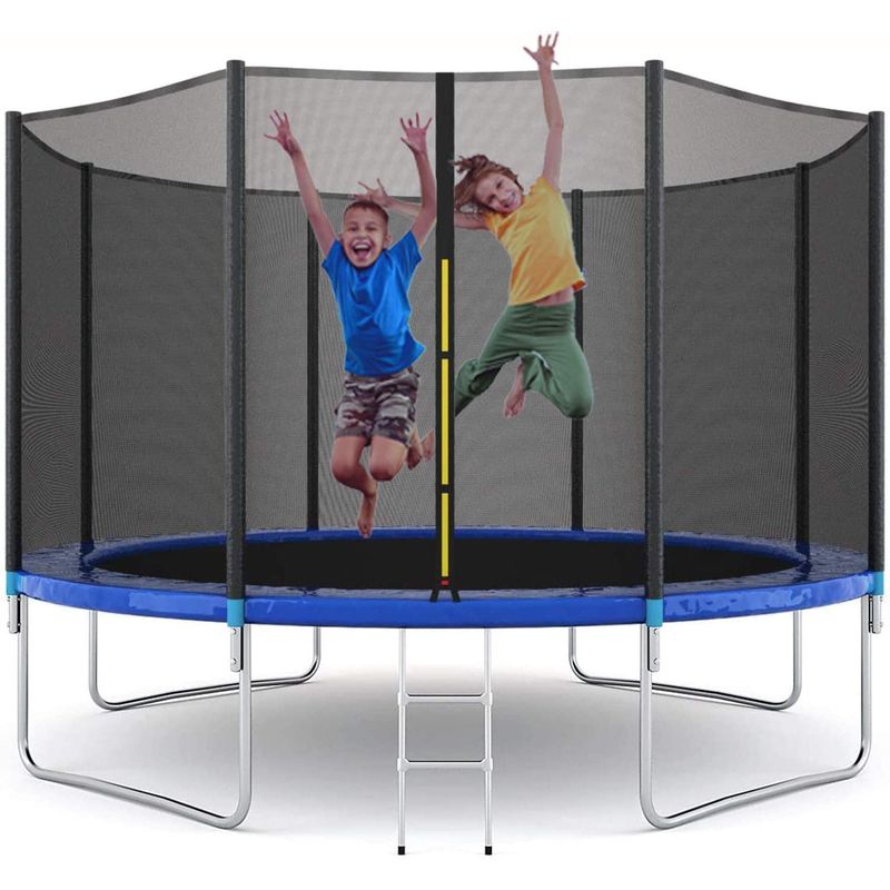 EVERBEST - Cama elástica trampolín 366cm con escalera - EVERBEST