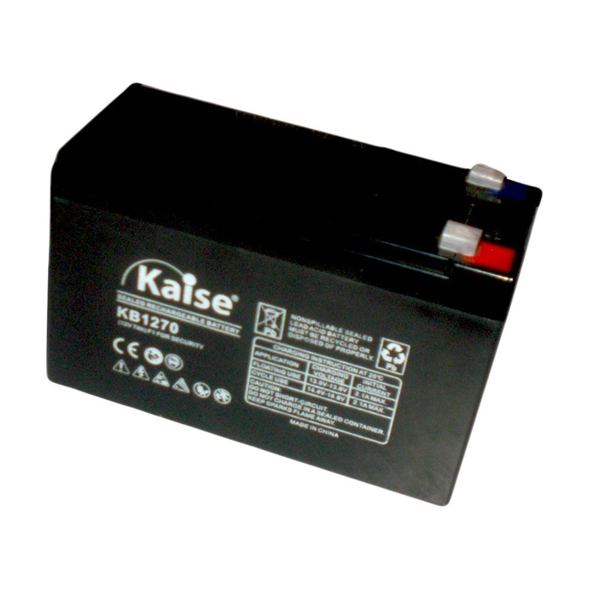 GENERICO - Batería Seca  RECARGABLE 12V 7AH KB1270 KAISE