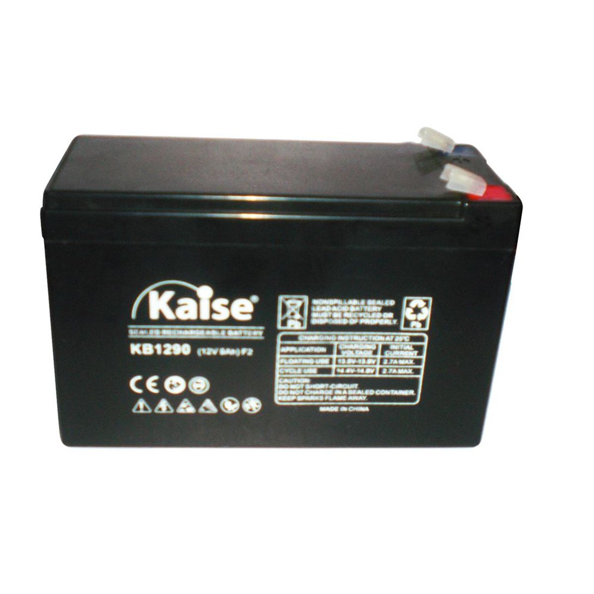 GENERICO - Batería Seca  RECARGABLE 12V 9AH KB1290 KAISE