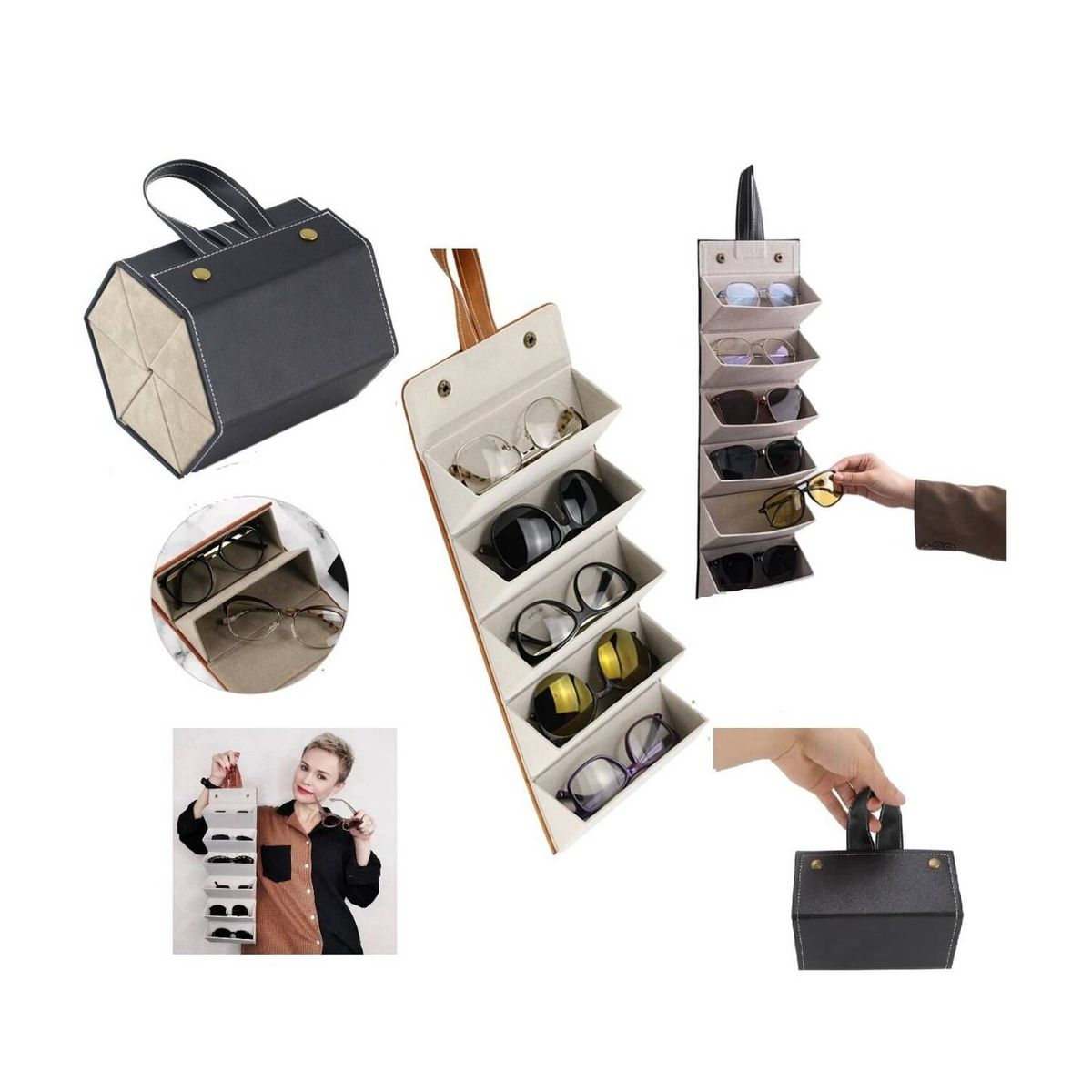 UNIVERSAL - Estuche Portátil para Lentes Marrón_.