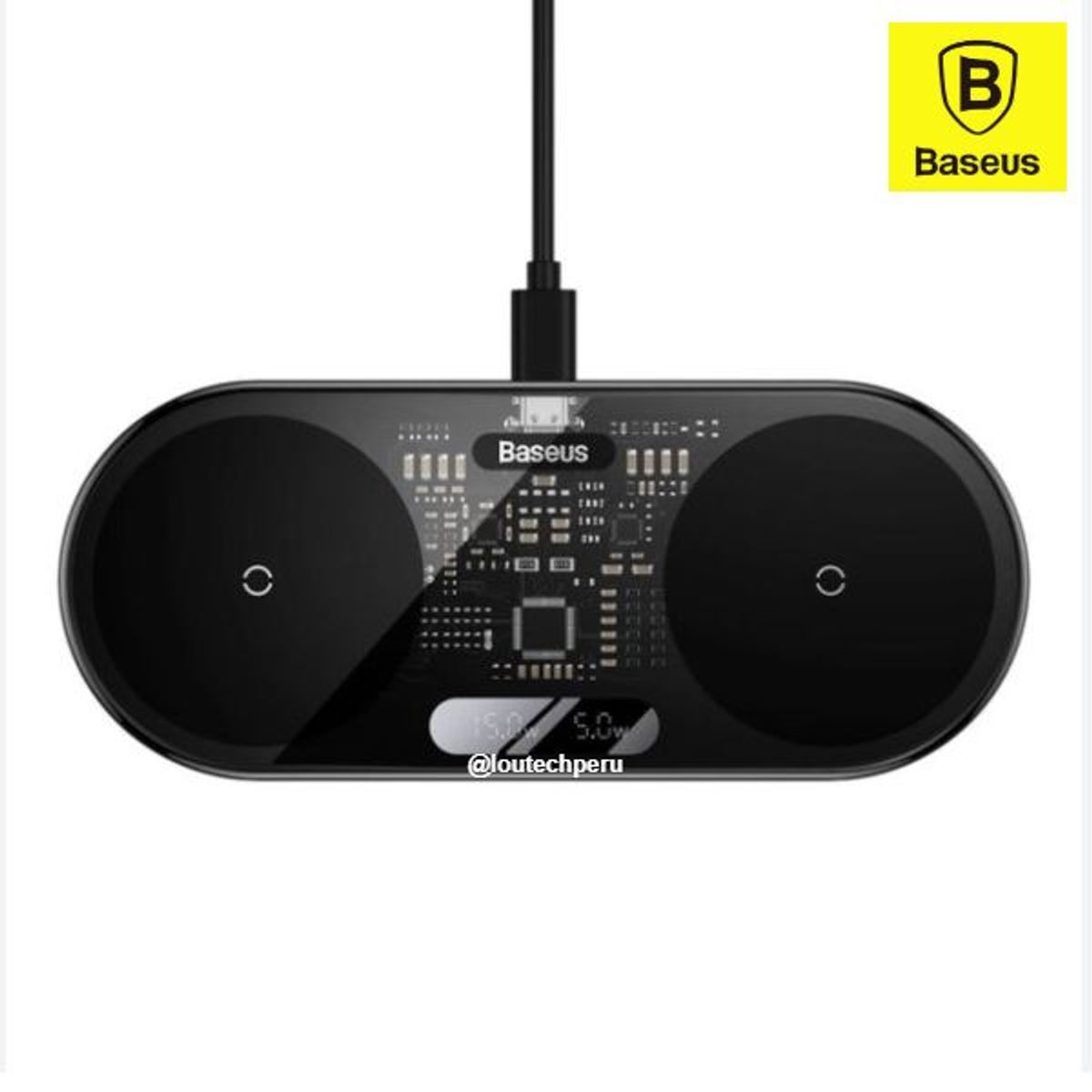 BASEUS - BASEUS  Cargador inalambrico doble