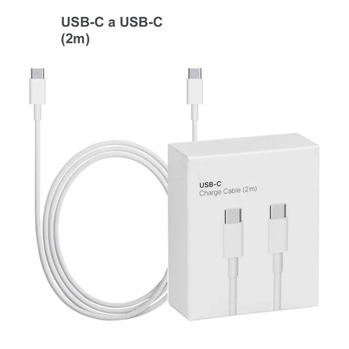 GENERICO - Cable  USB-C a USB-C Para MacBook iPad De 2mt