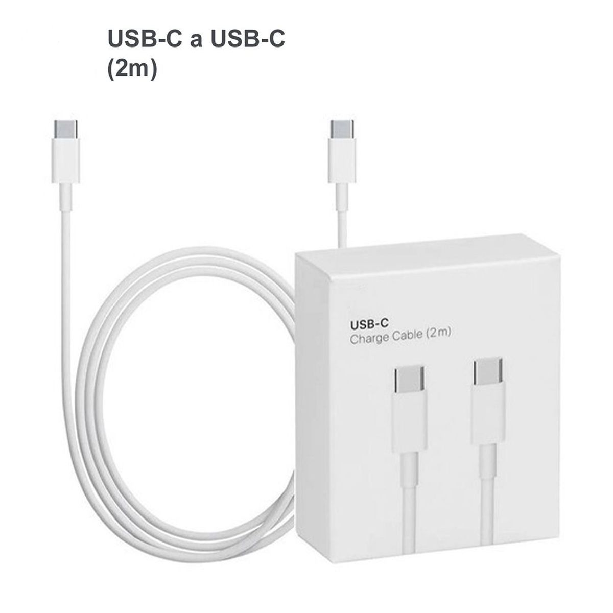 GENERICO - Cable  USB-C a USB-C Para MacBook iPad De 2mt