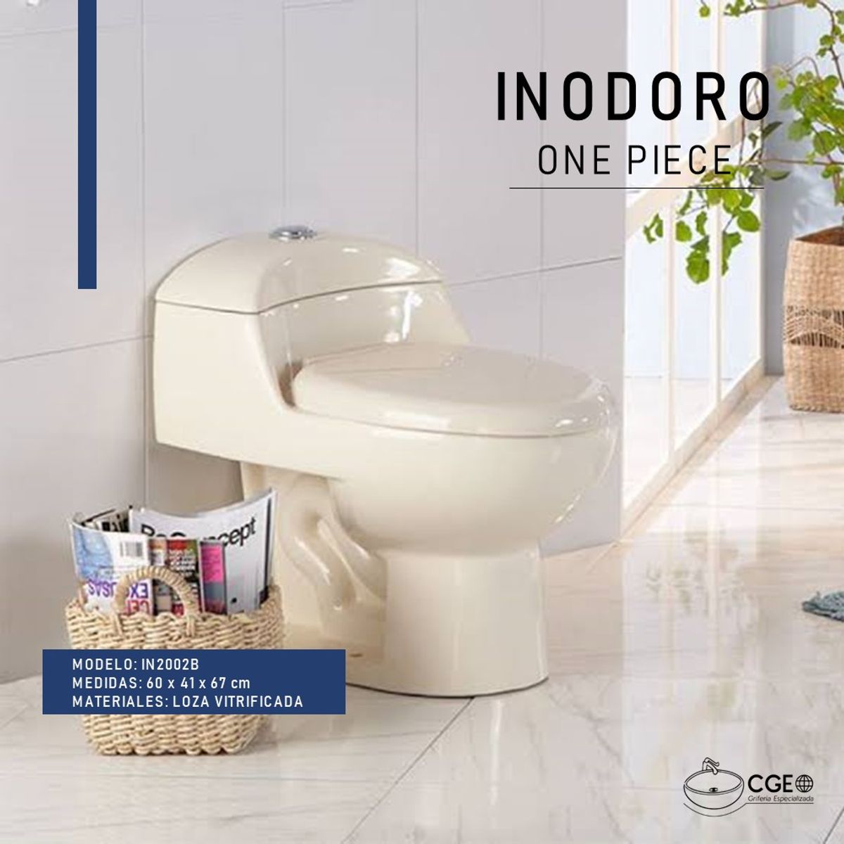 XM - INODORO ONE PIECE BONE 2002B