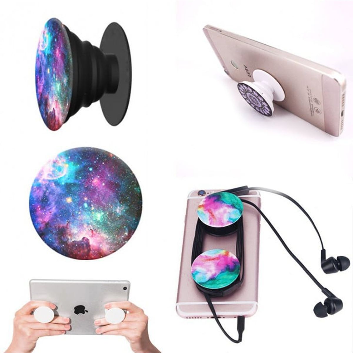 GENERICO - x3 Popclip Soporte de Celular Tablet Diseños Aleatorios