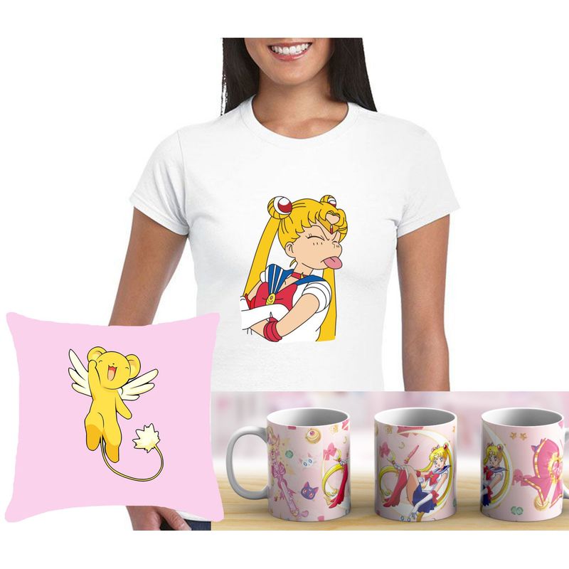 GENERICO - Pack regalo  Sailor Moon -  unisex blanco