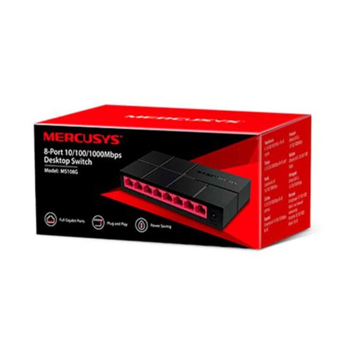 GENERICO - Switch de 8 Puertos 10/100/1000 Mbps MS108G MERCUSYS