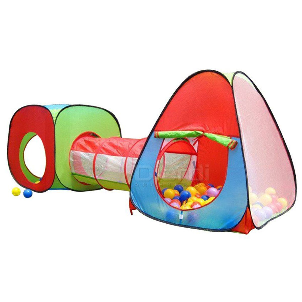 EVERBEST - CARPA TUNEL CIRCUITO 3 EN 1 JUEGOS PARA NIÑOS