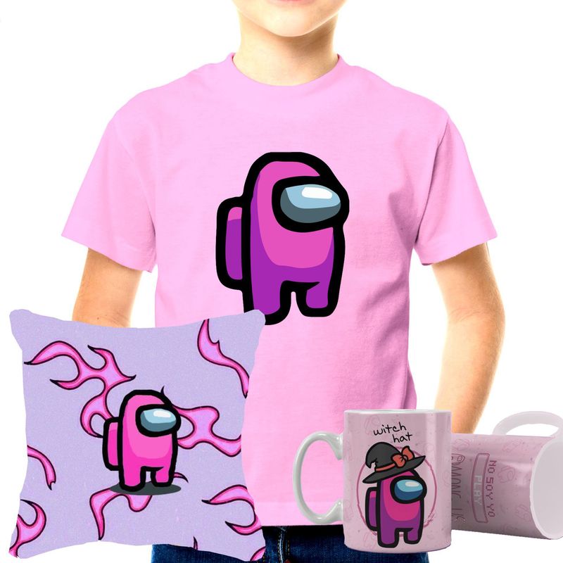 GENERICO - Pack regalo Rosa Among Us -  unisex blanco
