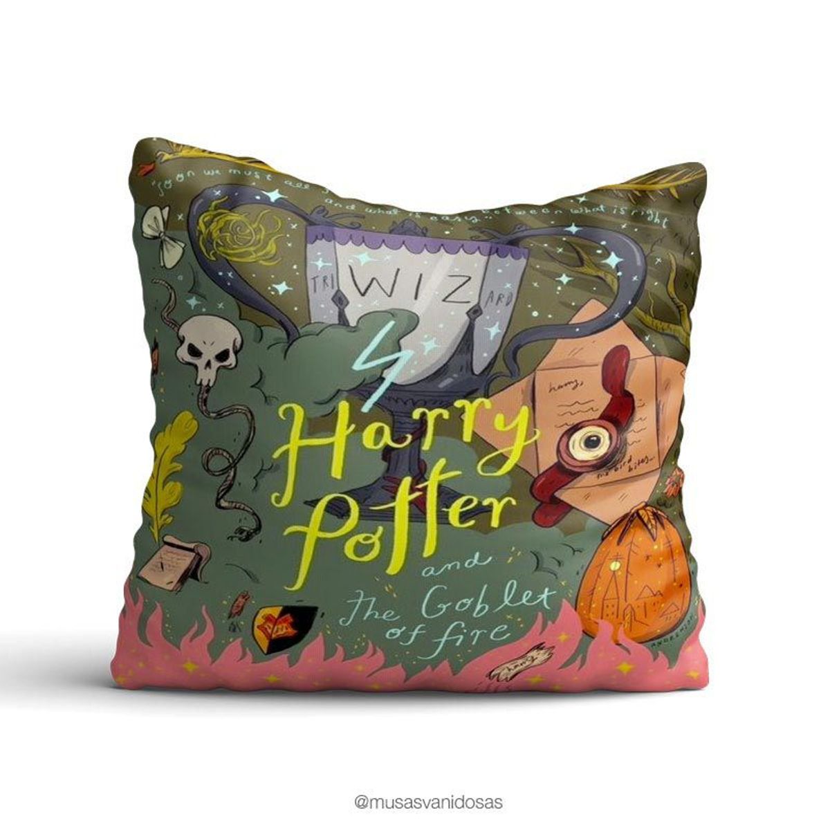 GENERICO - Cojin El cáliz de Fuego Harry Potter.