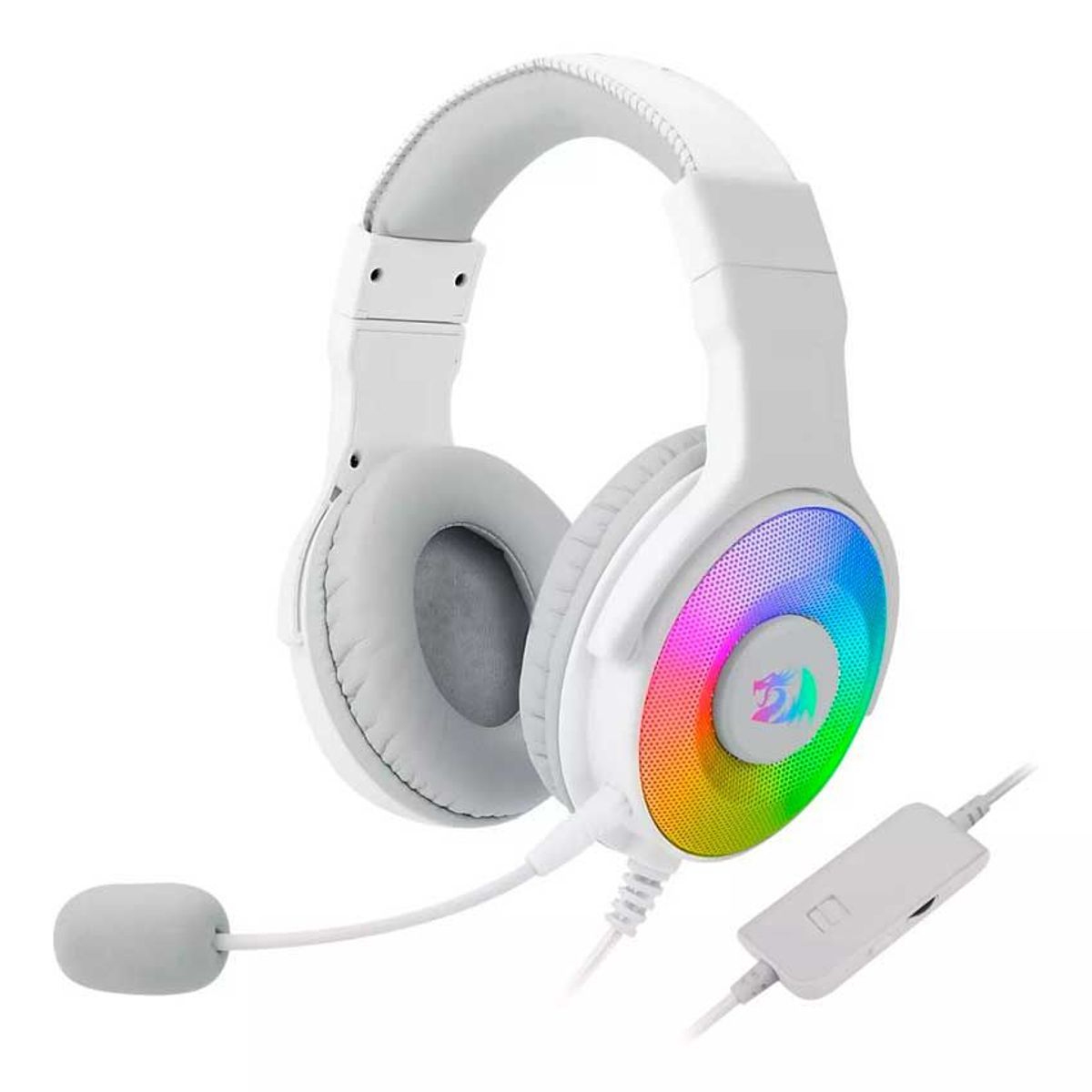 REDRAGON - Audífonos Gamer Redragon Pandora White 2 H350w-rgb-1