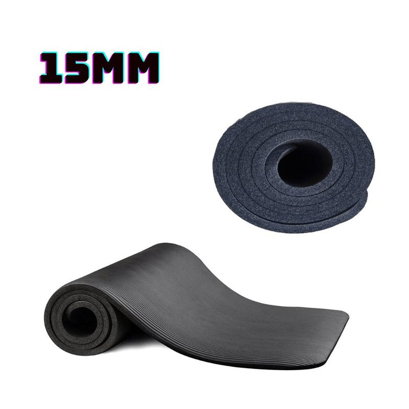 GENERICO - Mat De Yoga 15 mm Negro