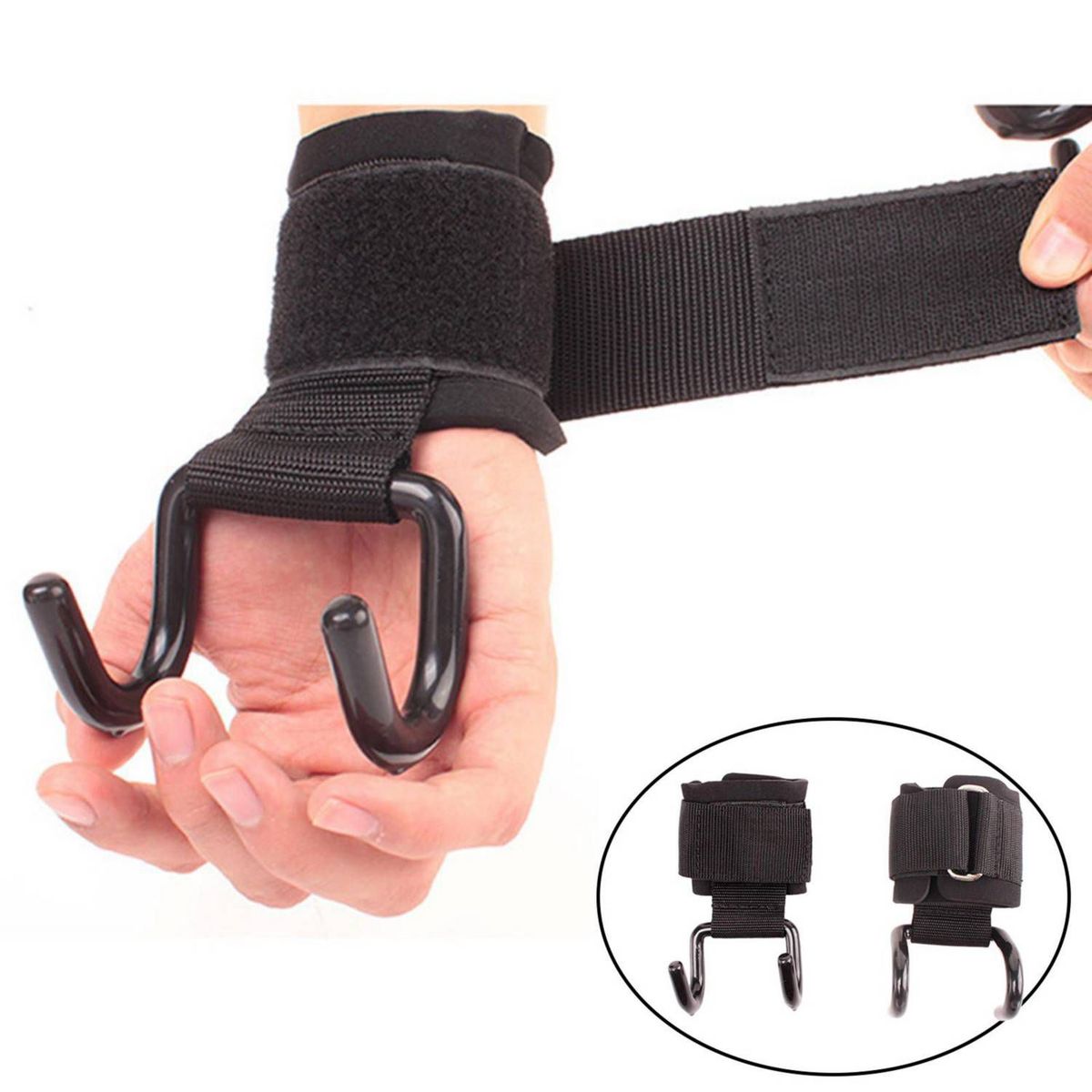 GENERICO - Ganchos Para Elevación De Pesas