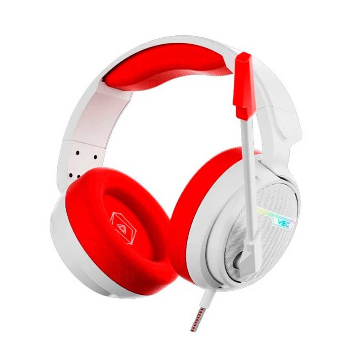 VSG - Audífono Gaming VSG Pentagon Cenexion USB ABS RojoBlanco