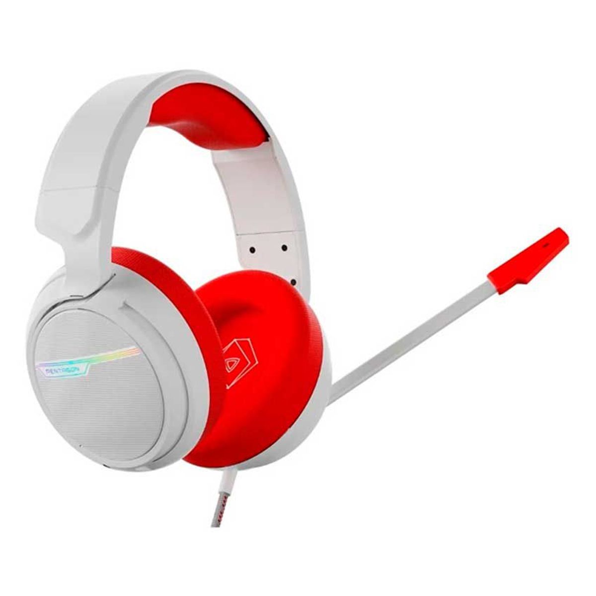 VSG - Audífono Gaming VSG Pentagon Cenexion USB ABS RojoBlanco