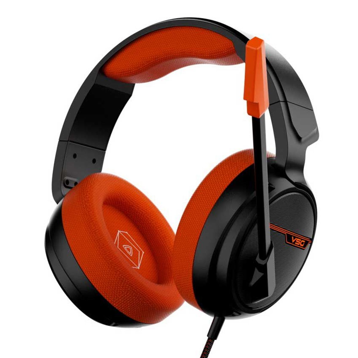 VSG - Audífono Gaming VSG Pentagon Cenexion USB ABS Negro-Naranja