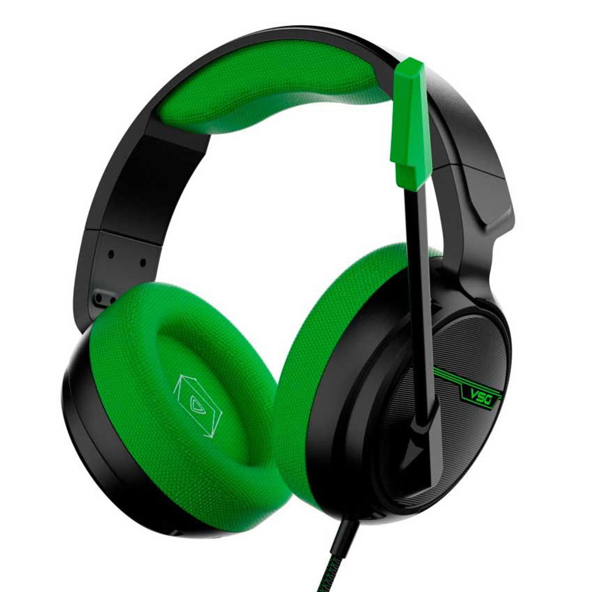 VSG - Audífono Gaming VSG Pentagon Cenexion USB ABS Negro-Verde