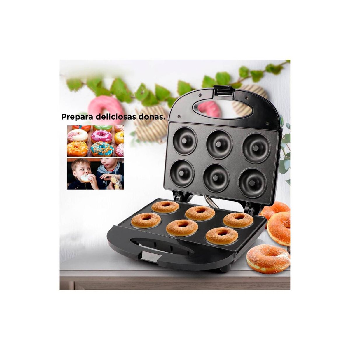 GENERICO - Máquina de Donas Rosquillas 06 Mini Donuts