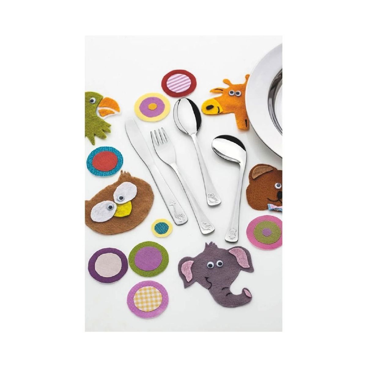 TRAMONTINA - Juego de cubiertos tramontina para niños - acero inox