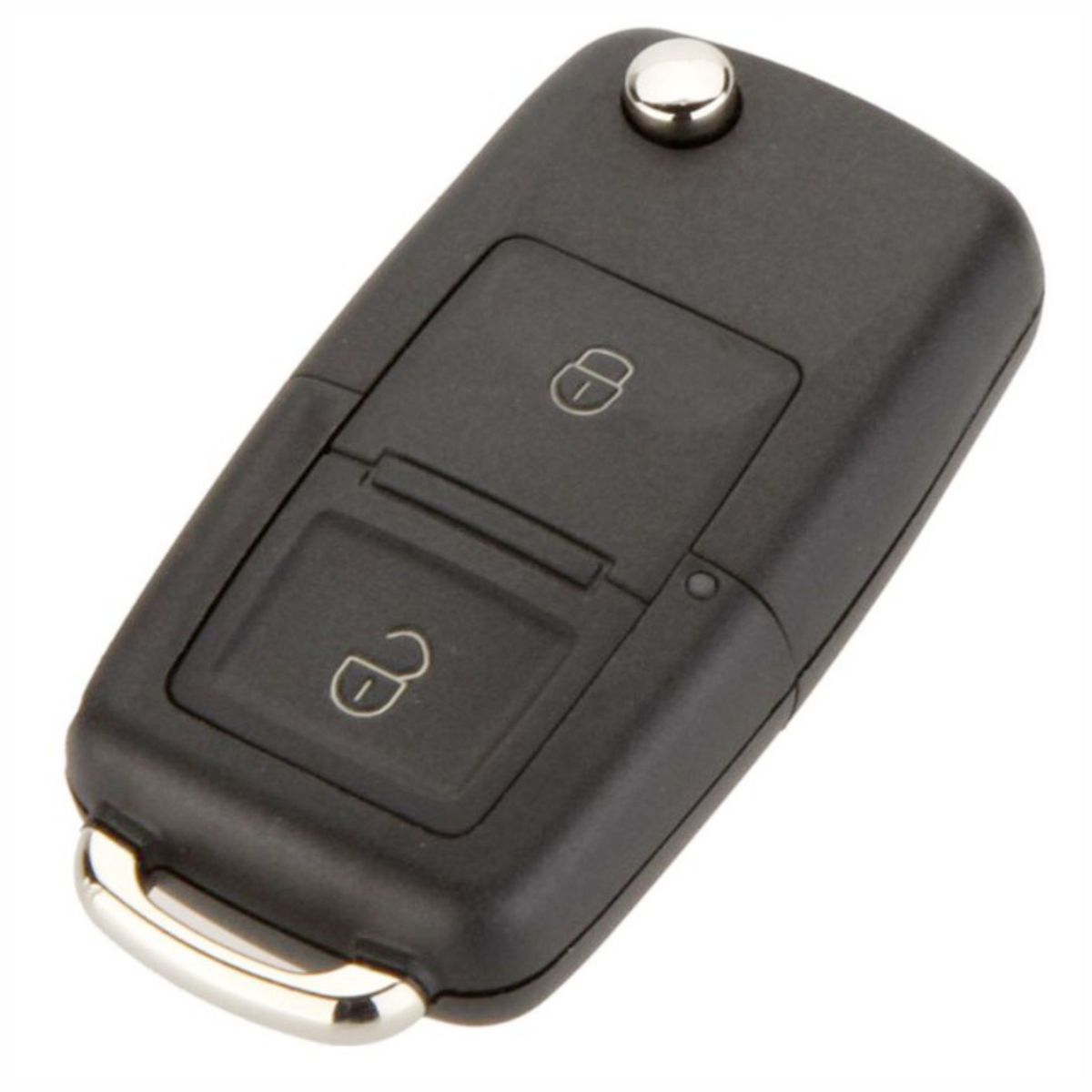 GENERICO - Carcasa Flip 2 Botones Para Volkswagen VW Control Remoto