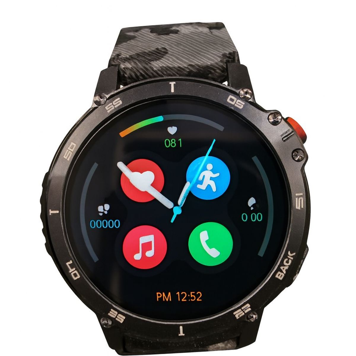 OEM - Smartwatch C22 doble correa y memoria de 4 GB estilo militar + Audifono