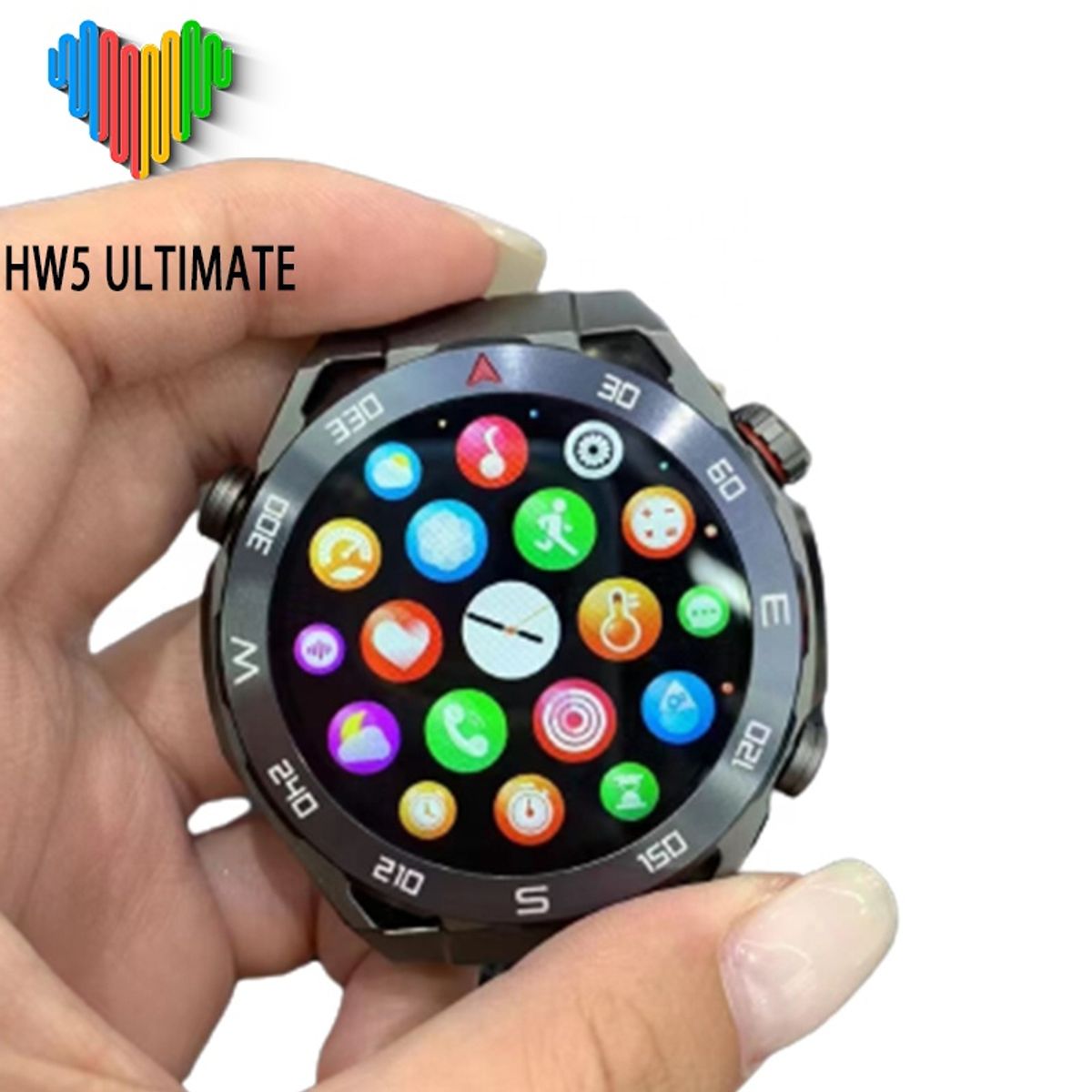 OEM - Smartwatch HW5 Ultimate con 03 Correas pantalla Amoled + Audifono