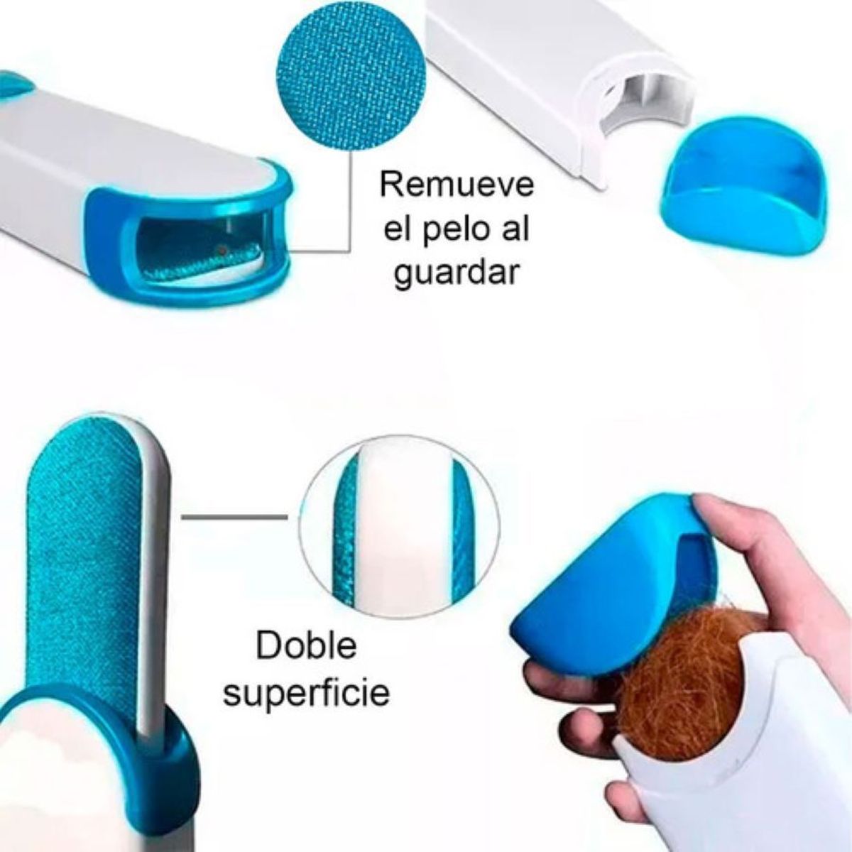 GENERICO - Cepillo Quita Pelusa Quita Pelo Mascotas Perro Muebles Ropa