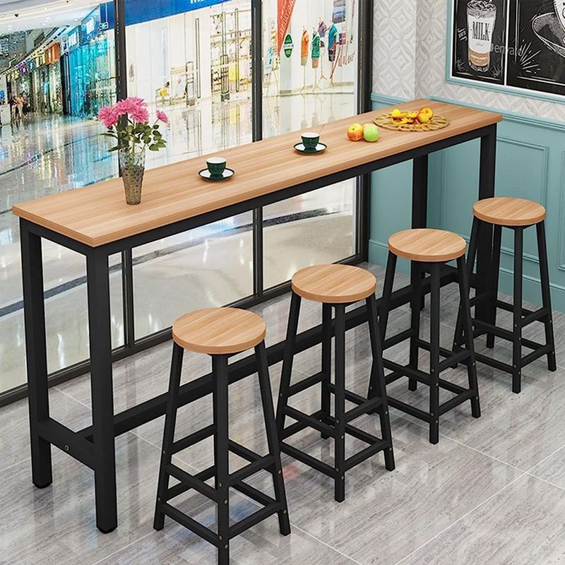VENTITAS HOME - Mueble Bar Mesa + Sillas Octavia Ventitas Home Haya y Negro