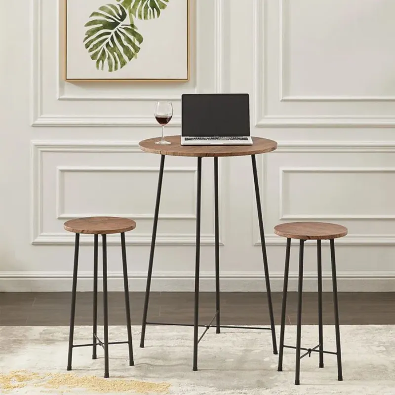 VENTITAS HOME - Mesa Bar + 2 Sillas Bosch Ventitas Home Caramelo