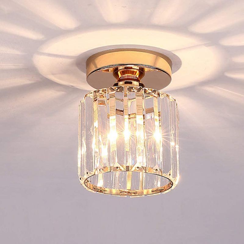 HOME NEAT - Lámpara De Techo Home Neat Moderna Cristal Dorado