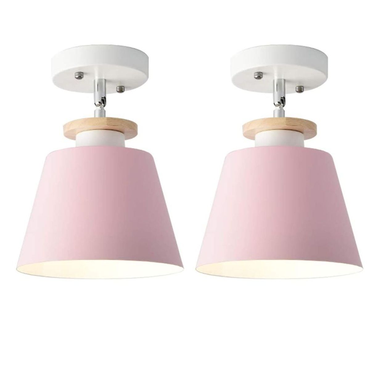 HOME NEAT - 2 Unidades Lámparas de techo de Metal E27