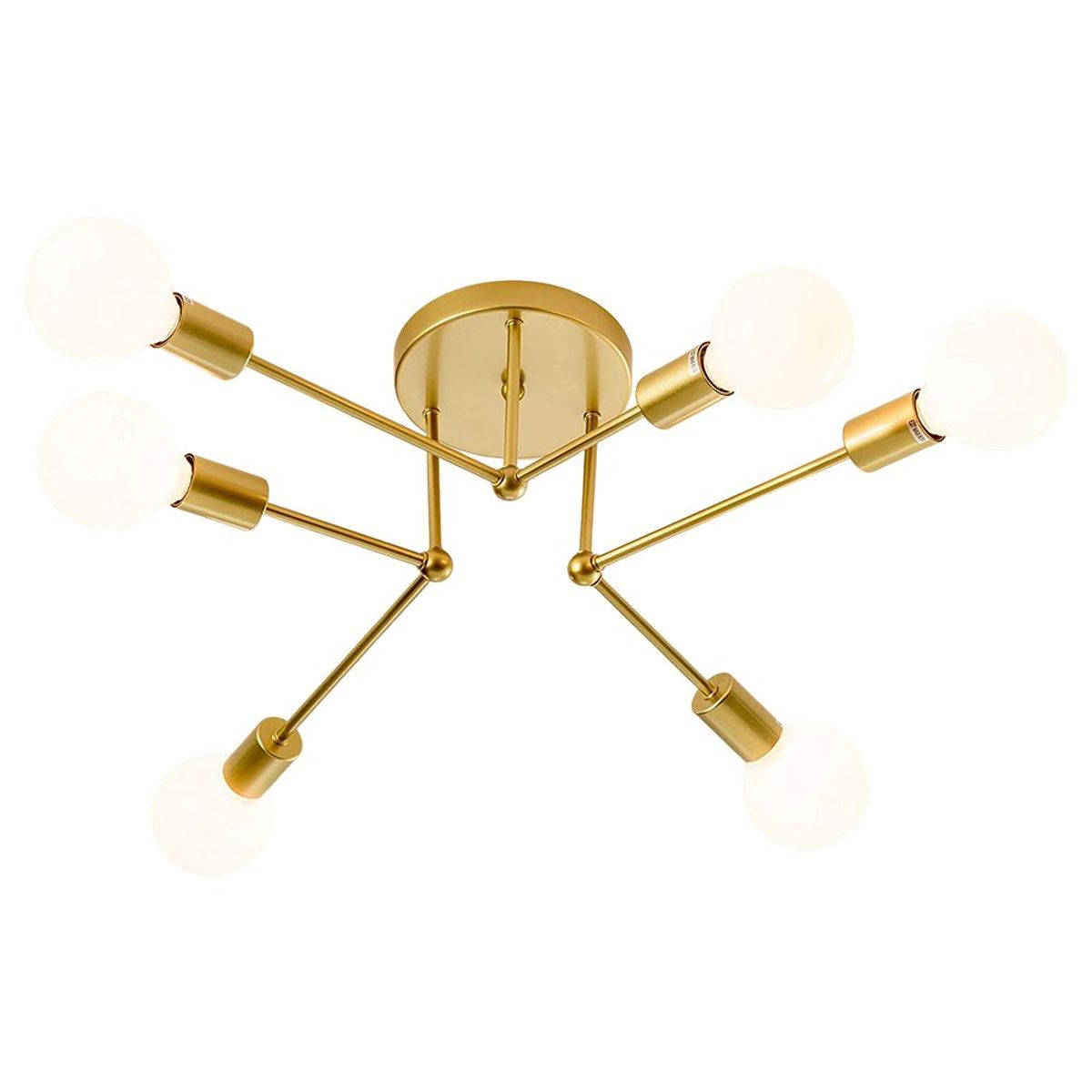 HOME NEAT - Lámpara colgante modelo araña color dorado