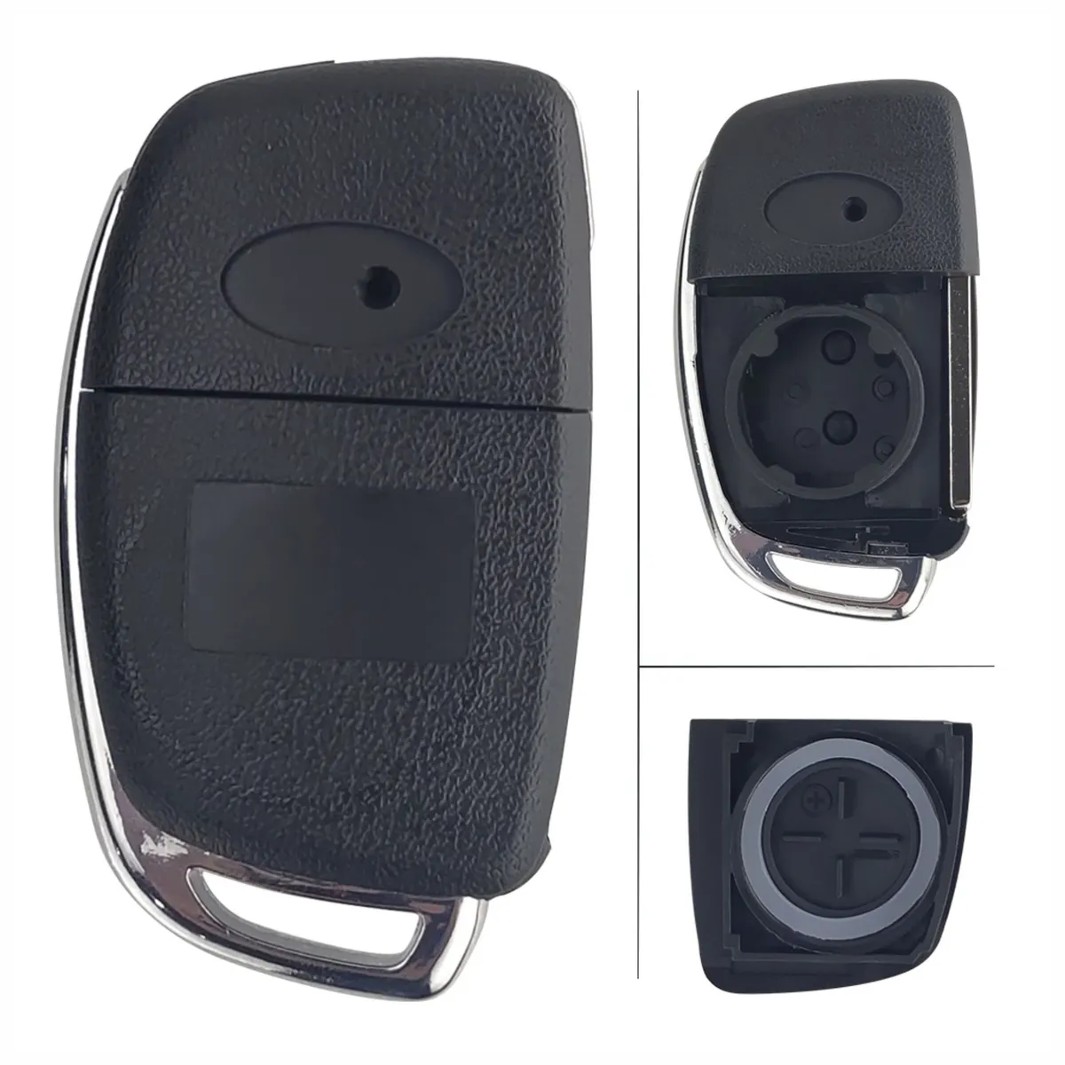 GENERICO - Carcasa Llave Flip 3 Botones para Hyundai Control Remoto