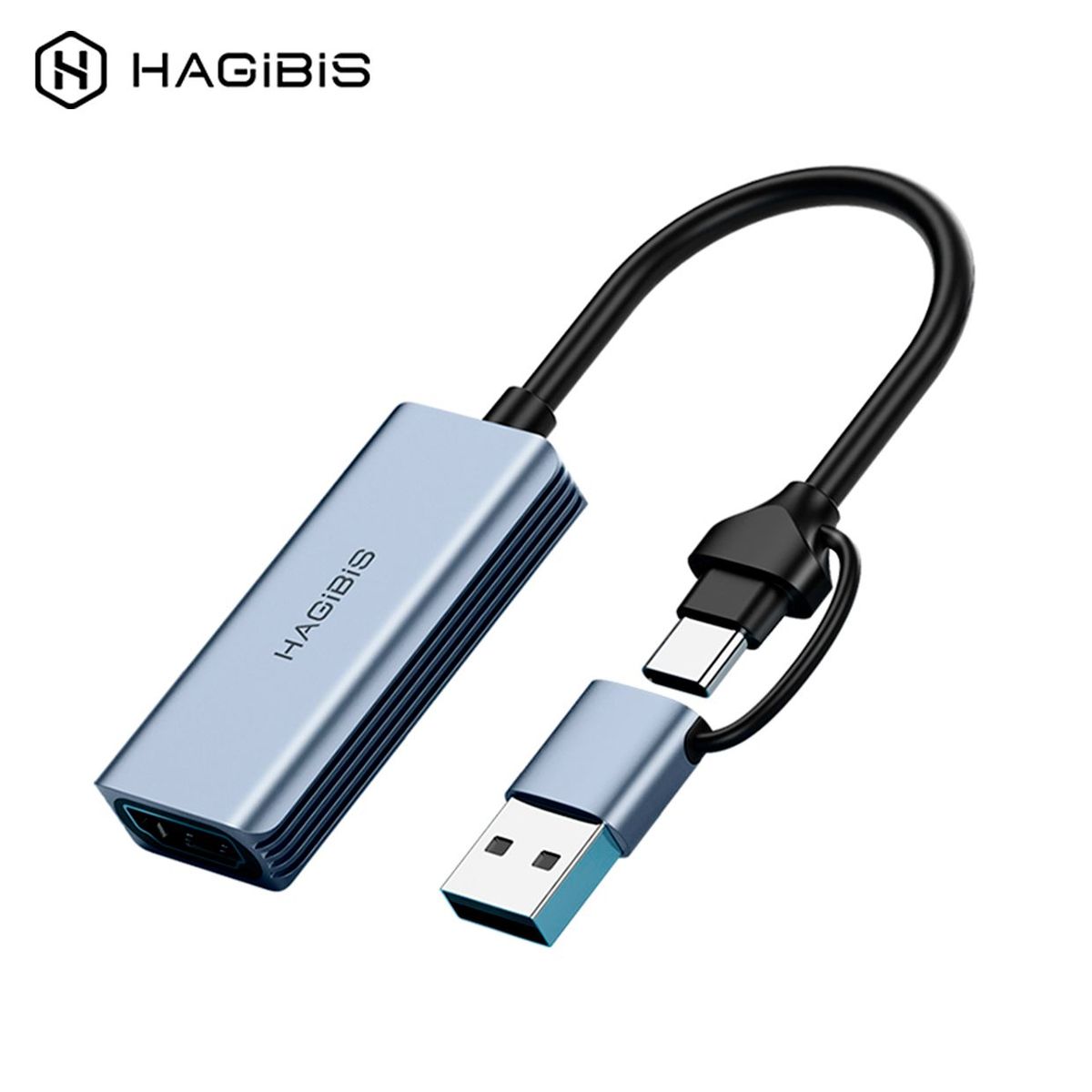 HAGIBIS - Capturadora De Video Usb Tipo C 1080p Pc Celulares Hagibis