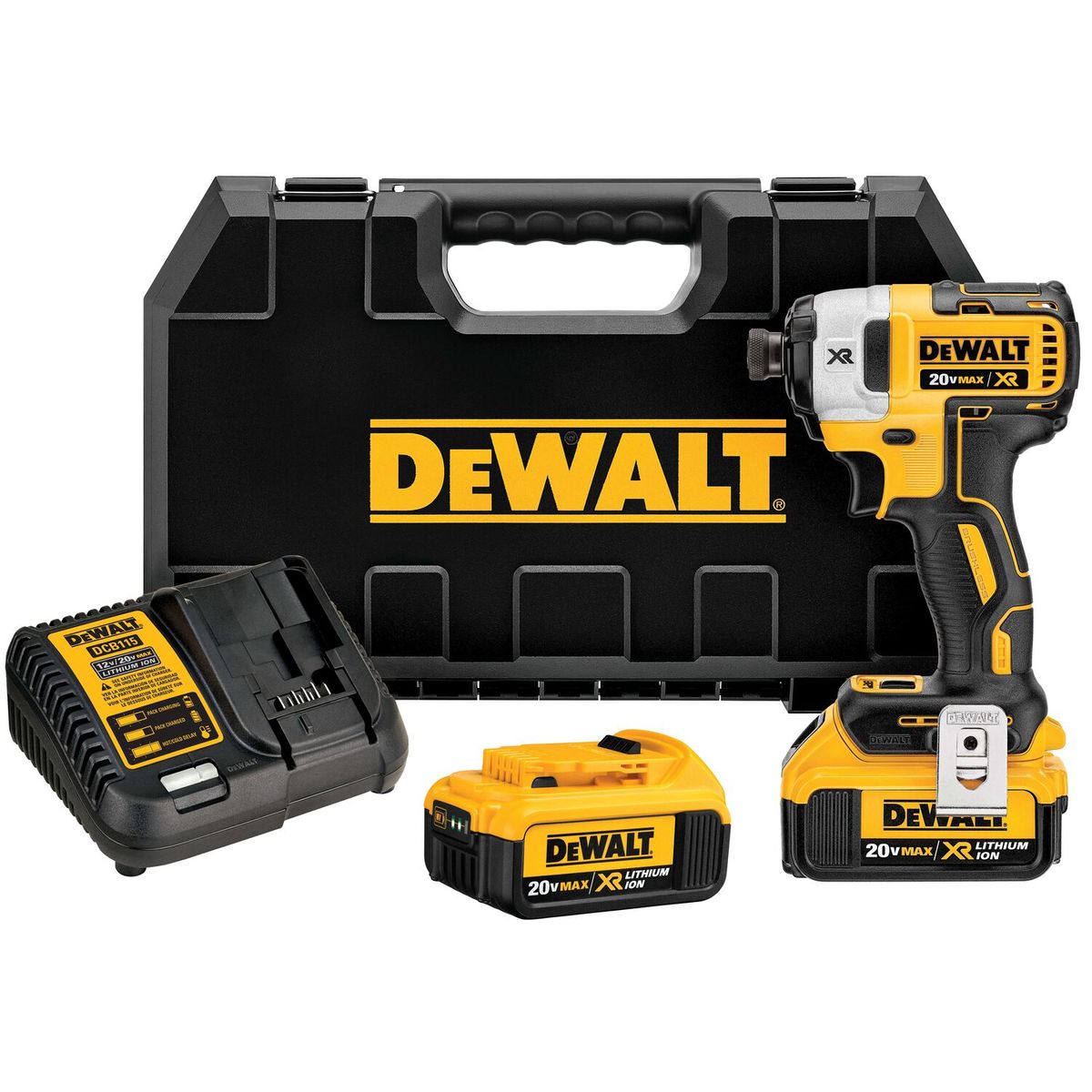 DEWALT - Kit Atornillador de Impacto 14 20V XR Brushless Dewalt DCF887M2