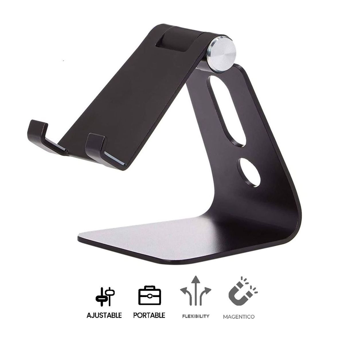 S&T - Soporte Para Celular Corporativos ST for Business Aluminio HS218 Black -Tablet