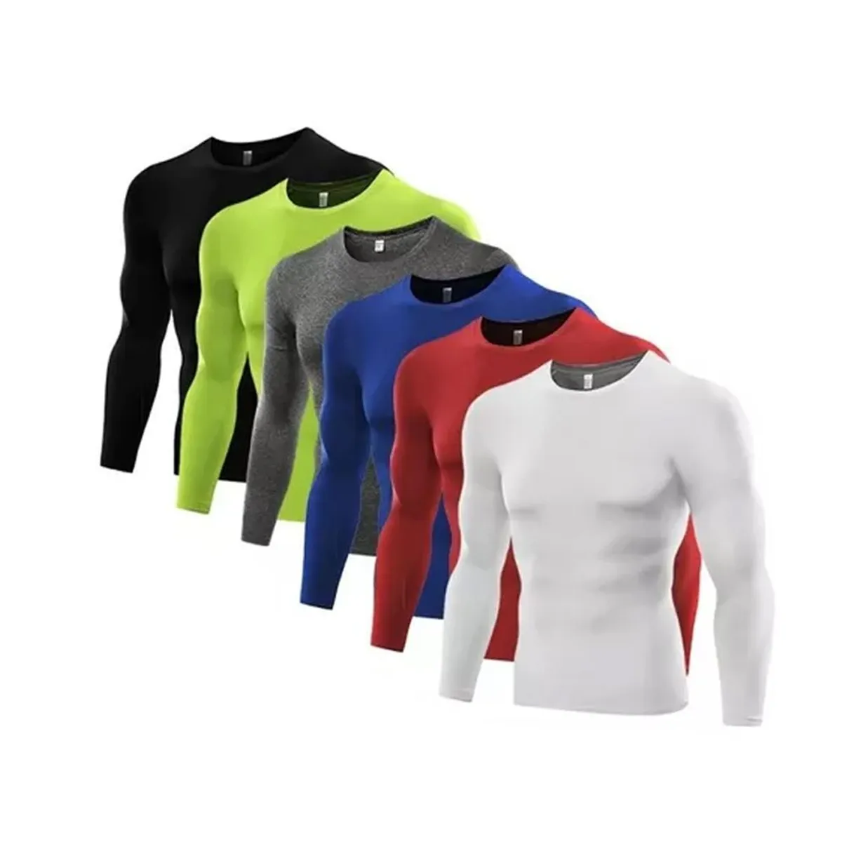 HOLGU - Polo Licra Compresión Calentador Deportivo Futbol Gym Surf