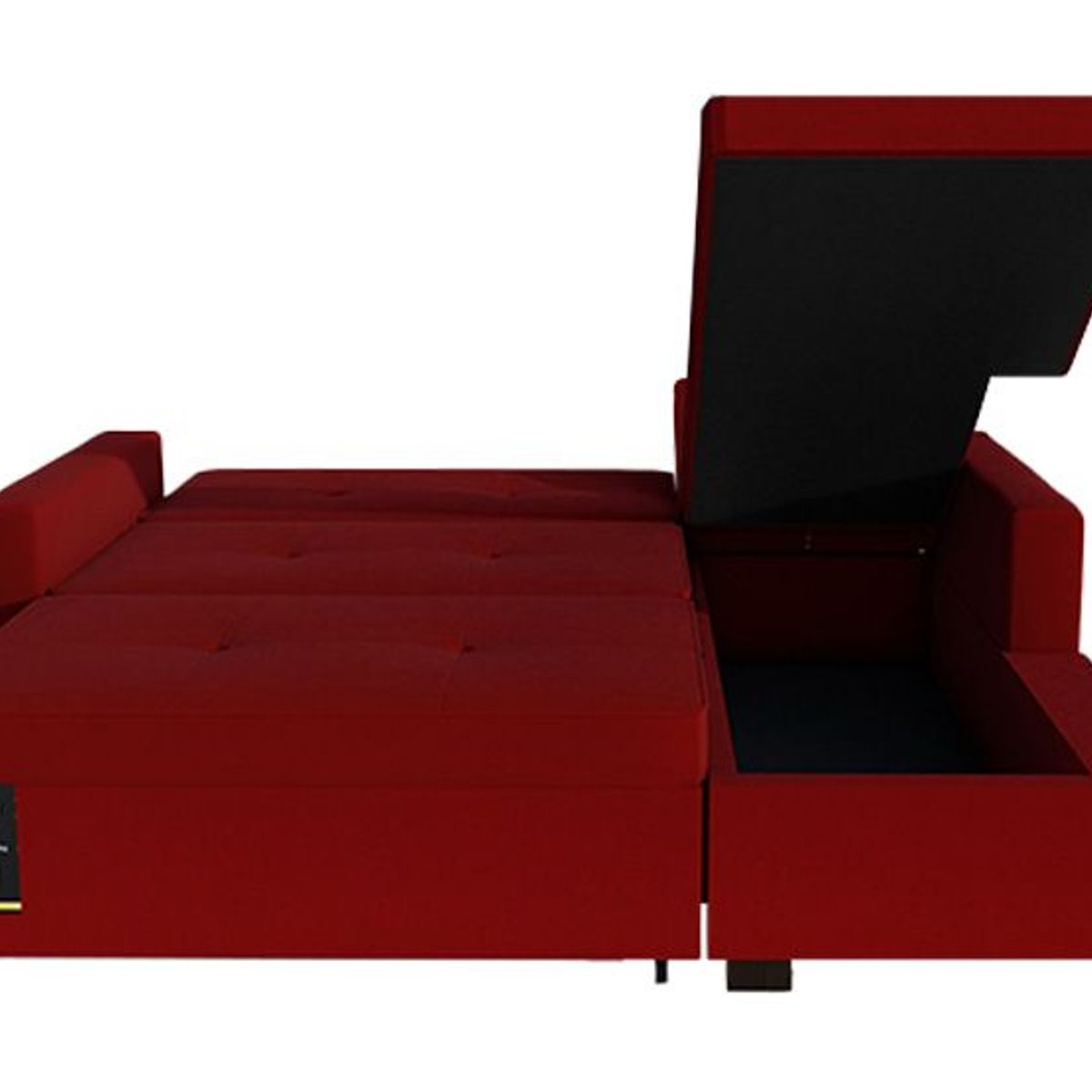 BARAKA HOME - Sofá Cama Seccional Debar Derecho 3 Cuerpos - Rojo