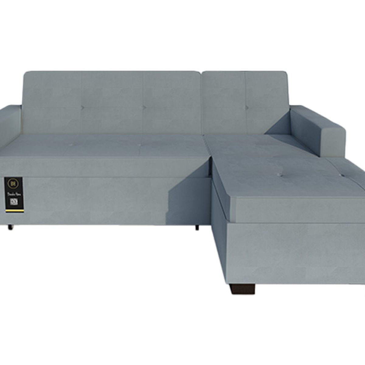 BARAKA HOME - Sofá Cama Seccional Debar Derecho 3 Cuerpos - Gris Claro