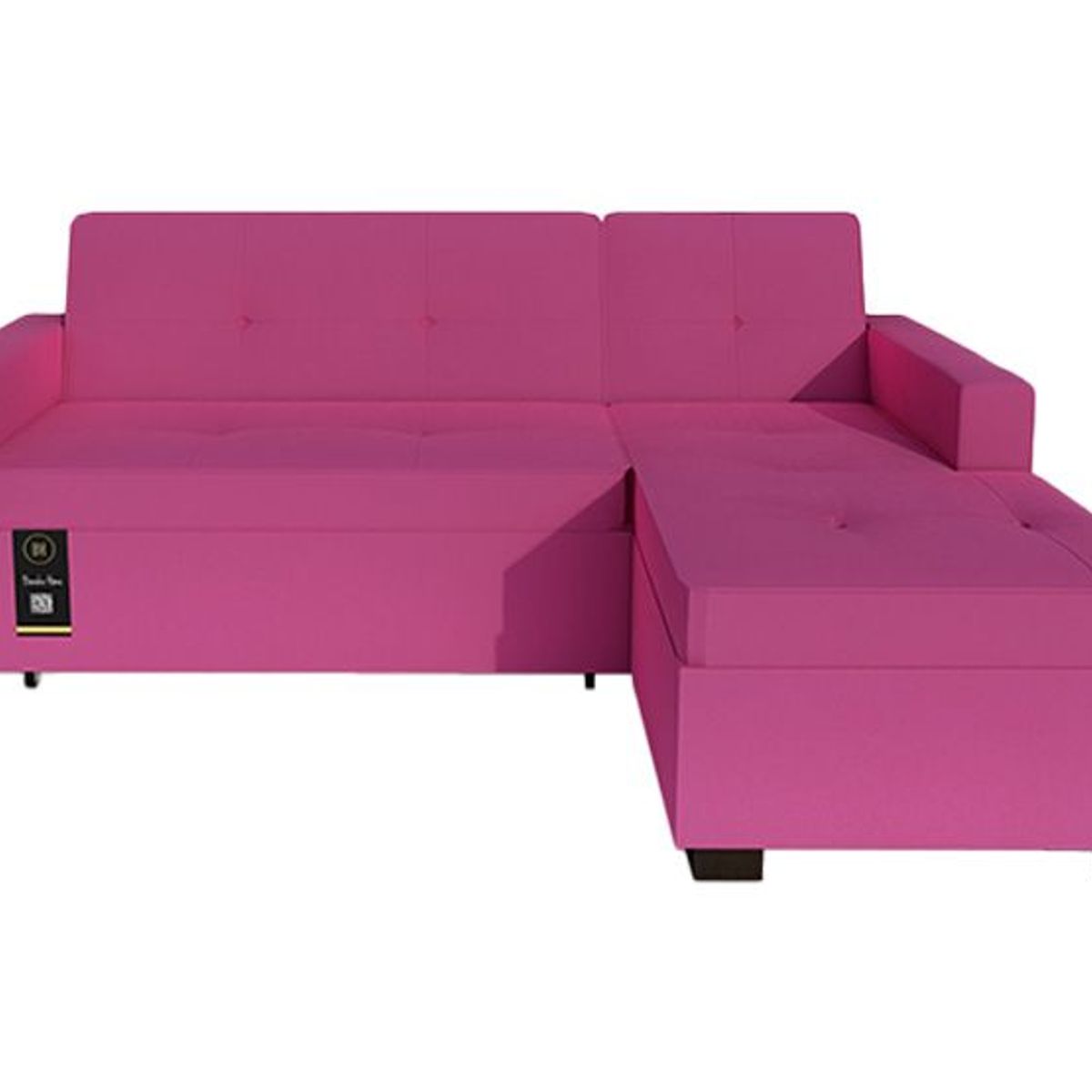 BARAKA HOME - Sofá Cama Seccional Debar Derecho 3 Cuerpos - Fucsia