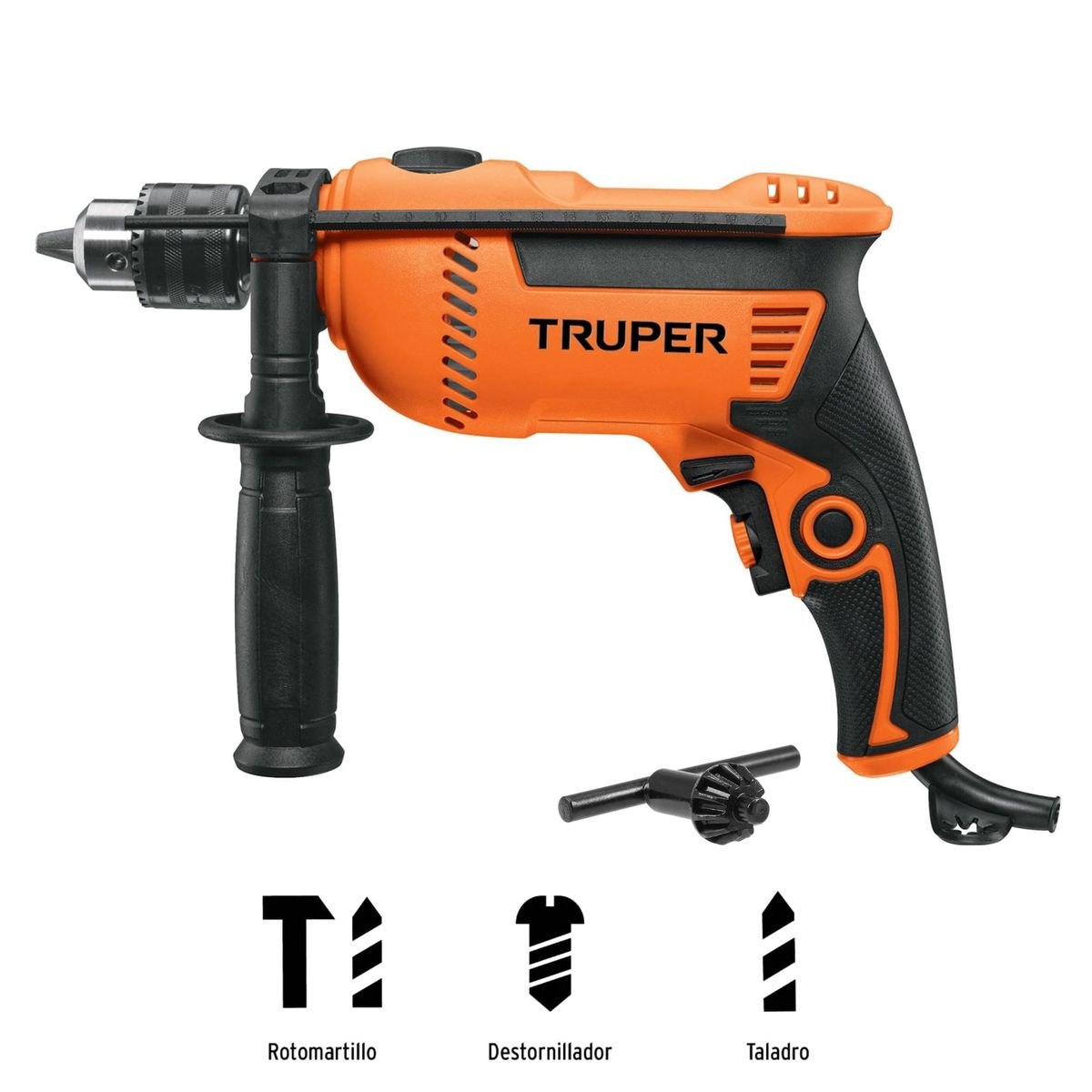 TRUPER - Combo Taladro percutor y Revolvedor mezclador de pintura Truper