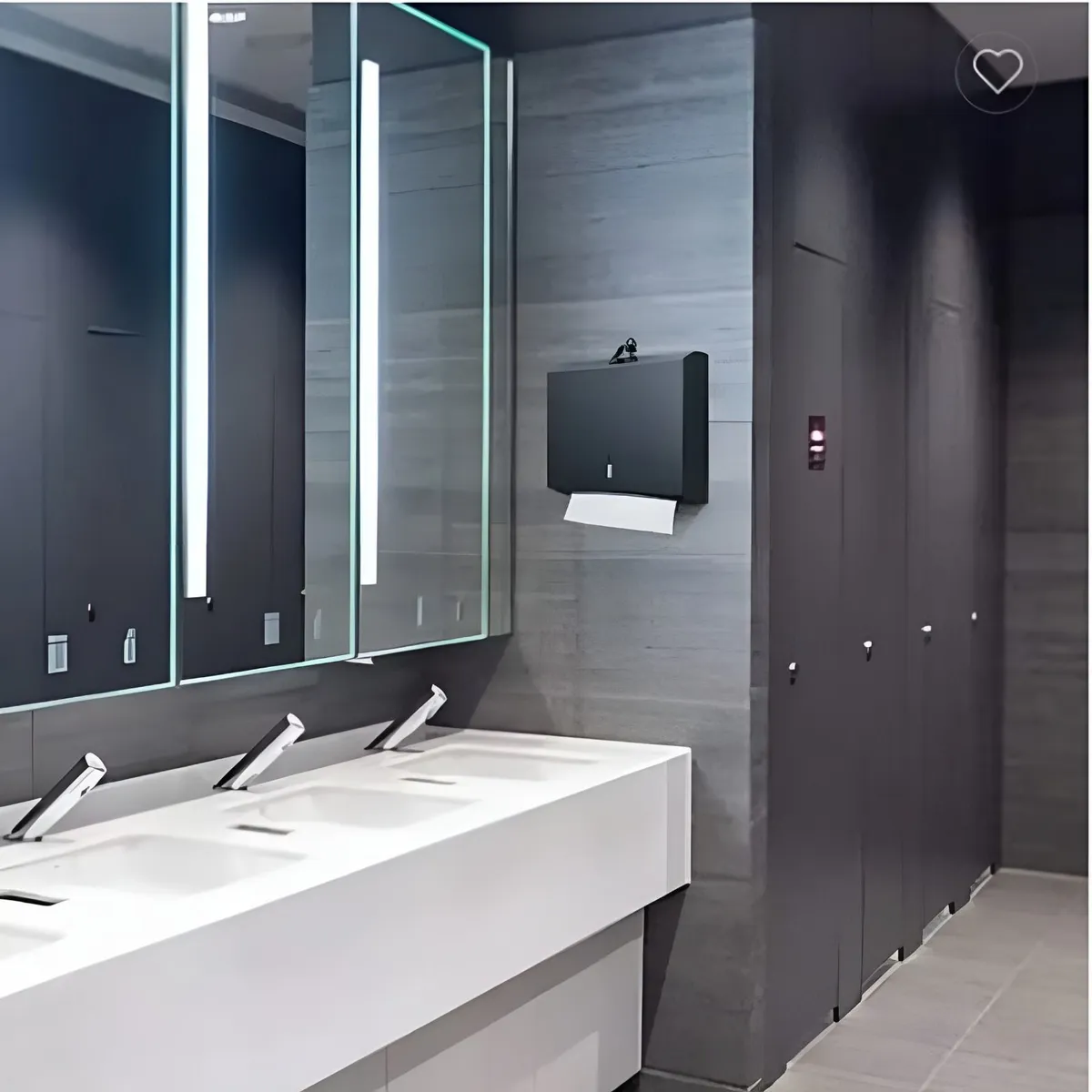 GREEN HOUSE - Dispensador de Papel Higiénico Acero Inoxidable negro