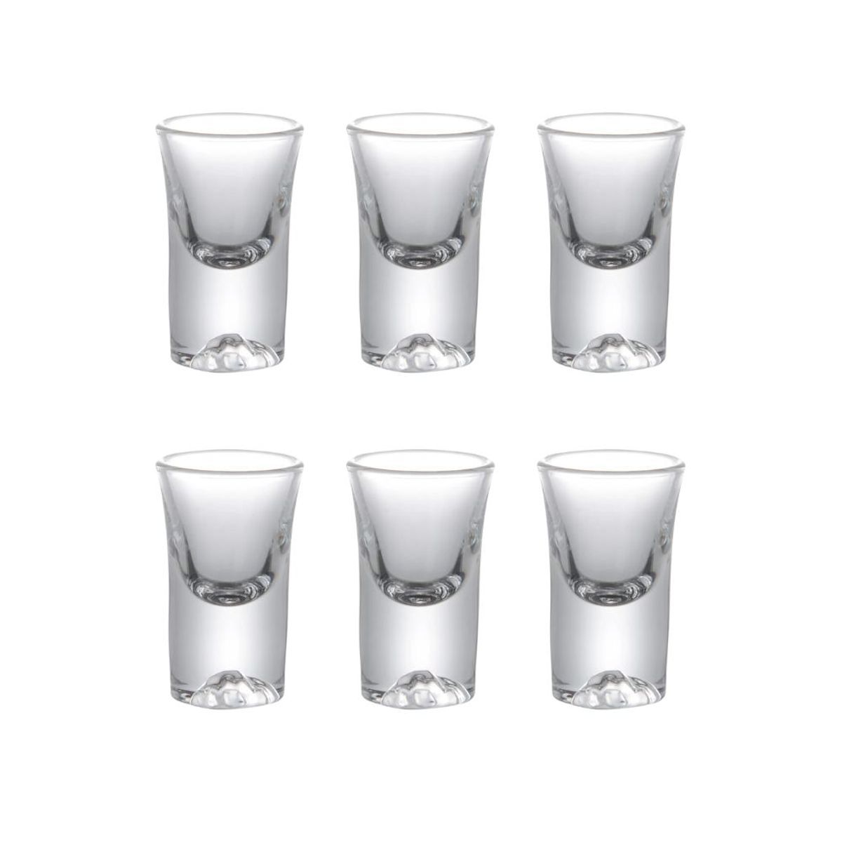 HYGGE - Juego de 6 Mini Copitas de Shot con Base