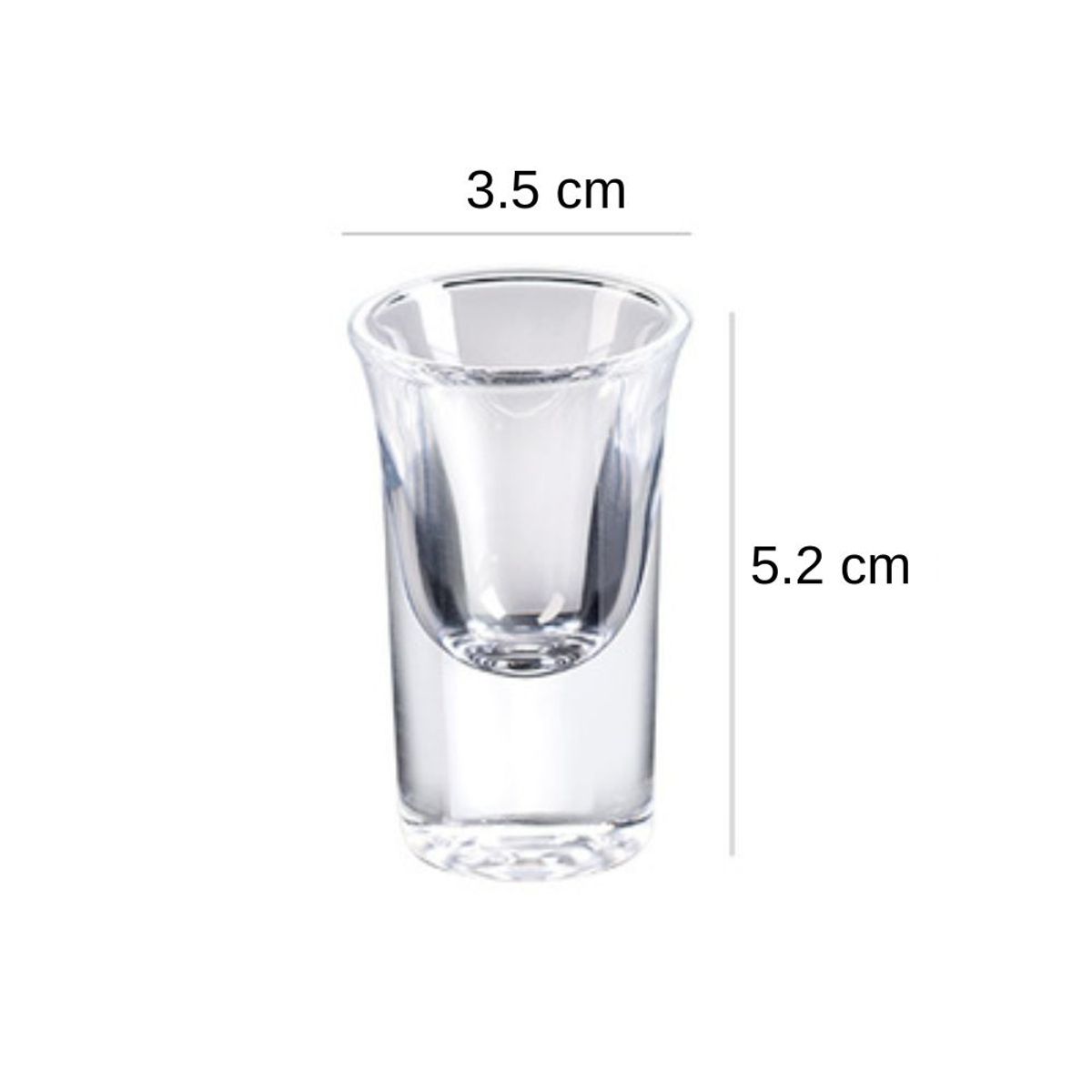 HYGGE - Juego de 6 Mini Copitas de Shot con Base