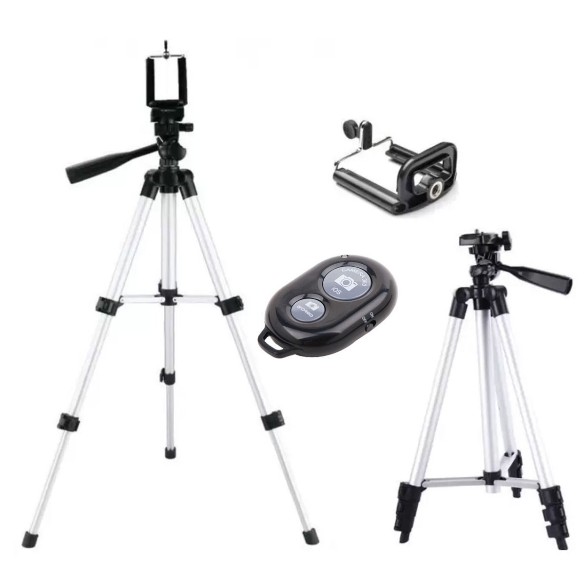 GENERICO - Trípode Bluetooth Regulable Inalambrico 120m Para Cámara de Celular