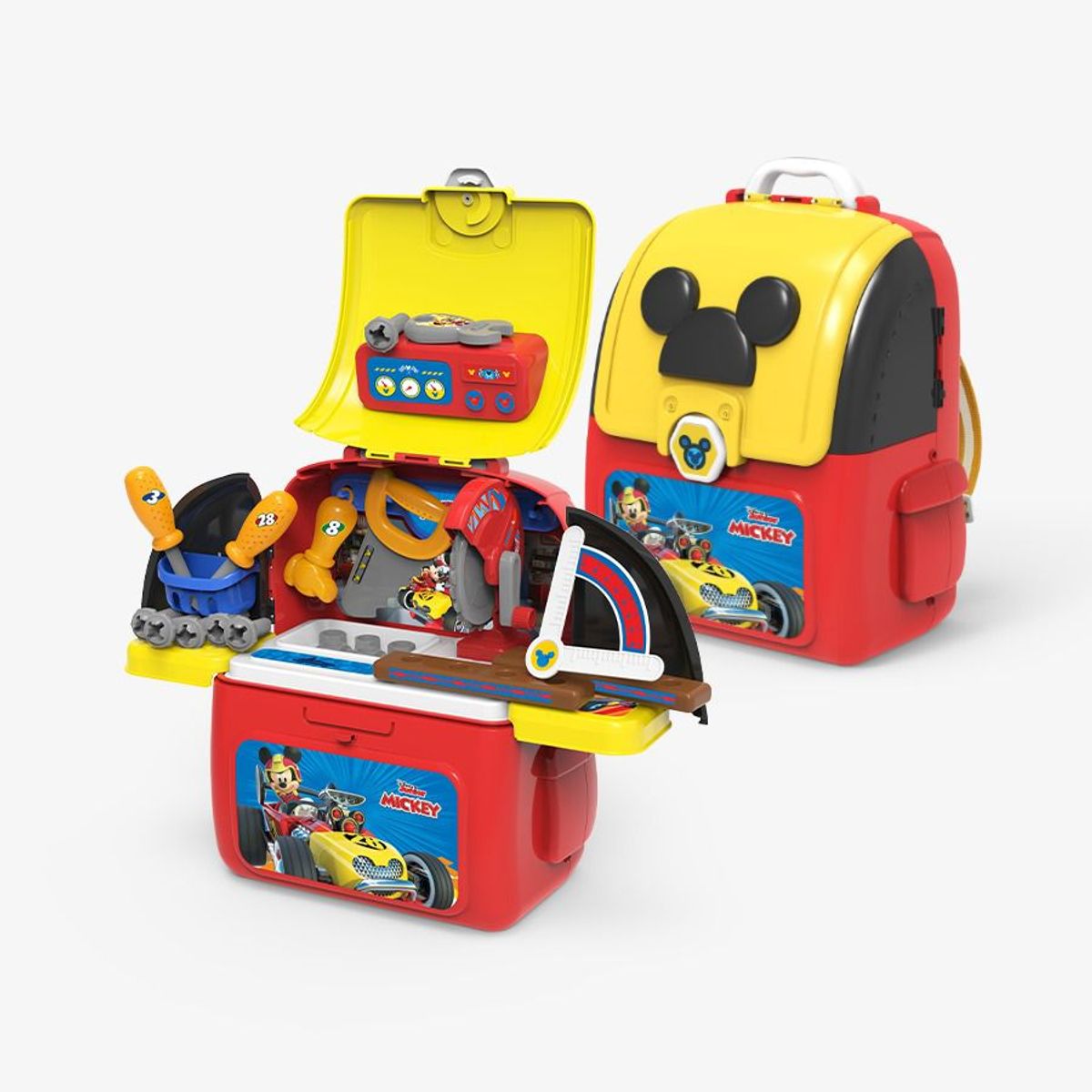 GENERICO - Set de herramientas y mochila 2 en 1 - Mickey Mouse