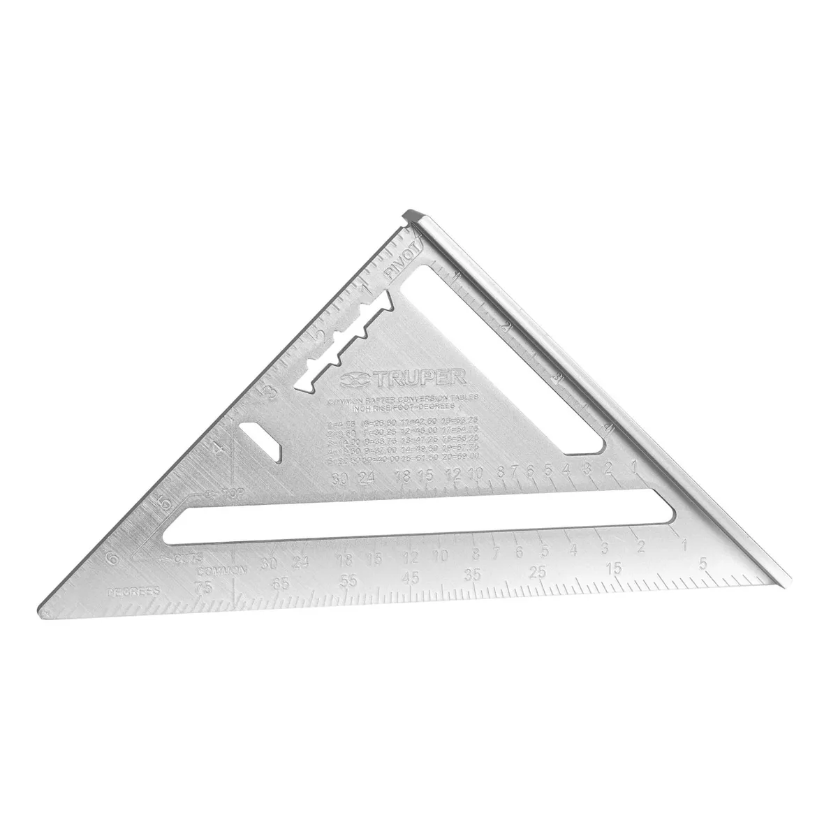 TRUPER - Escuadra aluminio para drywall muros de yeso, 7 pulgadas, Truper